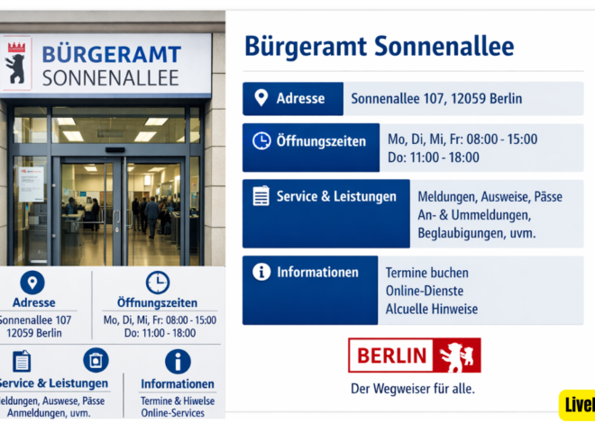 Bürgeramt Sonnenallee Berlin Adresse Öffnungszeiten Service Leistungen Informationen