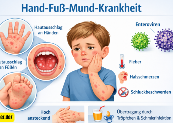 Hand Fuß Mund Krankheit erkennen behandeln vorbeugen typische Symptome bei Kindern